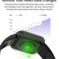 Waterproof Fitness Tracker Smartwatch with Heart Rate Monitor and Color Screen