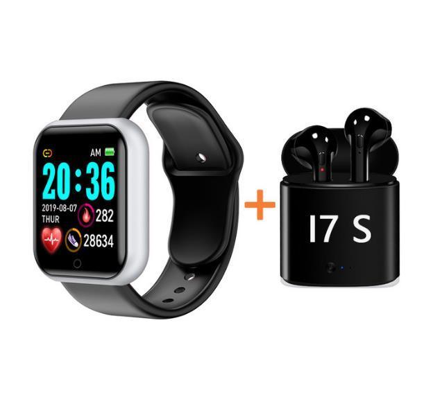 Waterproof Fitness Tracker Smartwatch with Heart Rate Monitor and Color Screen