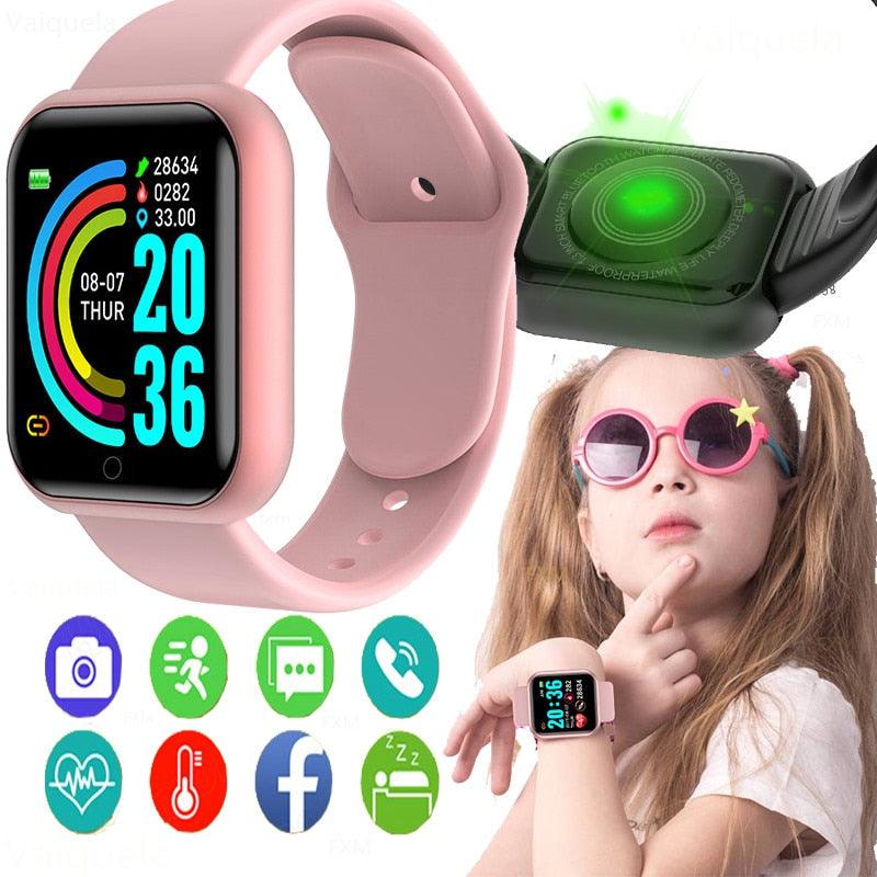Waterproof Fitness Tracker Smartwatch with Heart Rate Monitor and Color Screen