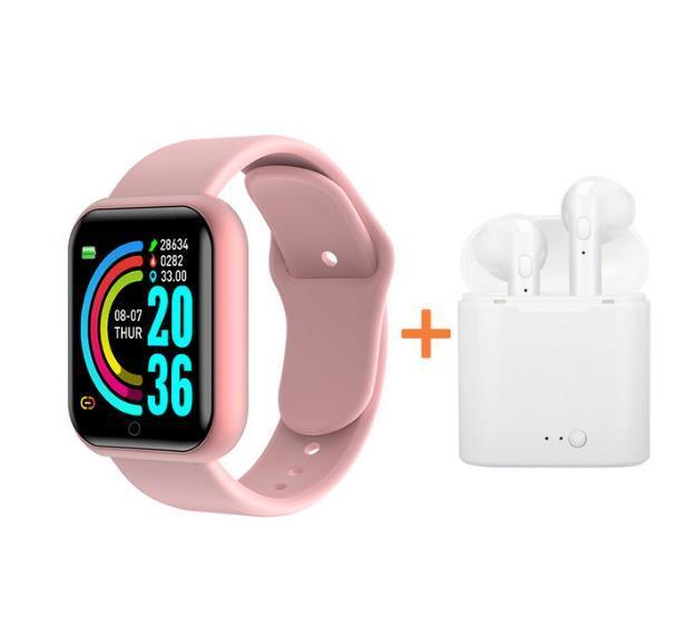 Waterproof Fitness Tracker Smartwatch with Heart Rate Monitor and Color Screen