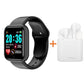 Waterproof Fitness Tracker Smartwatch with Heart Rate Monitor and Color Screen