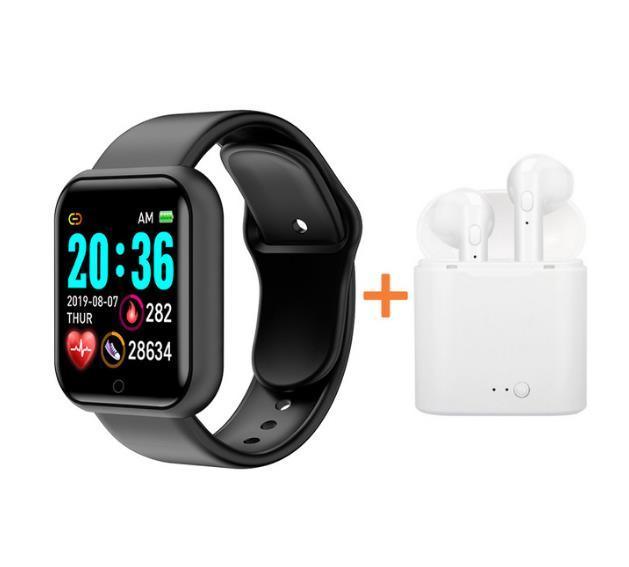 Waterproof Fitness Tracker Smartwatch with Heart Rate Monitor and Color Screen