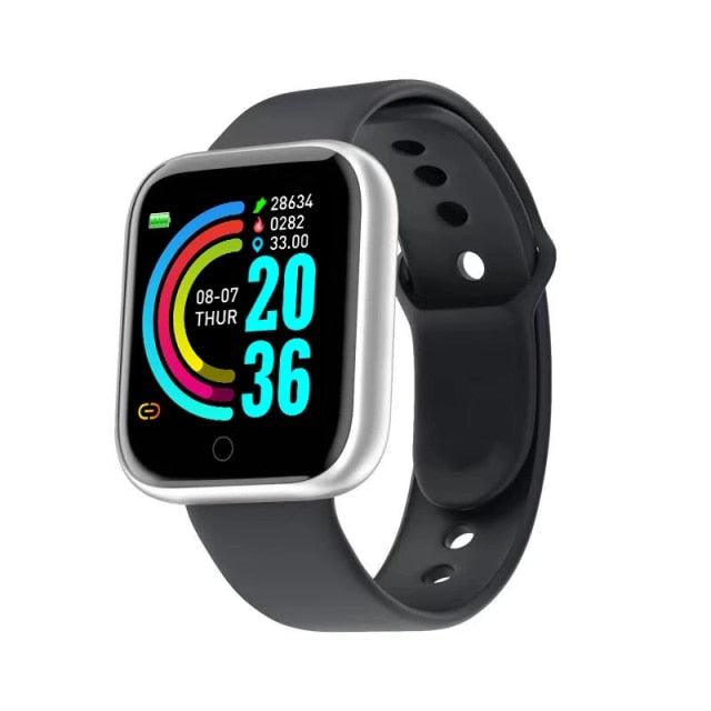 Waterproof Fitness Tracker Smartwatch with Heart Rate Monitor and Color Screen
