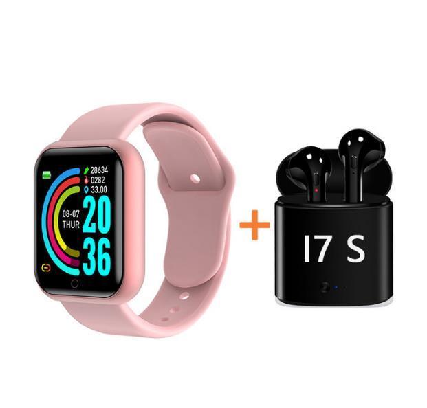 Waterproof Fitness Tracker Smartwatch with Heart Rate Monitor and Color Screen