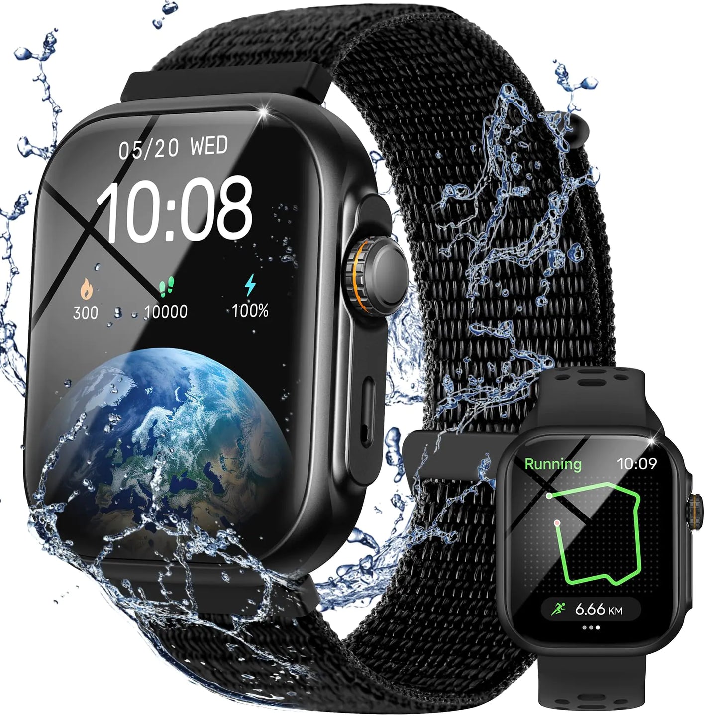 GPS Smart Watch with Bluetooth Calling and Fitness Tracking Features