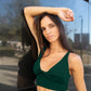 Ada Organic Cotton Twist Around Sports Bra