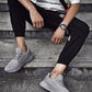 Men's Elegant Soft Sneakers Casual New Breathable Mesh Black Men Shoes Spring High Quality Tenis Shoes Lace Up Athletic Running Tennis Fashion Sneakers Comfortable Design