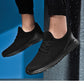 Men's Elegant Soft Sneakers Casual New Breathable Mesh Black Men Shoes Spring High Quality Tenis Shoes Lace Up Athletic Running Tennis Fashion Sneakers Comfortable Design