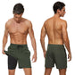Men's Swimming Trunks with Compression Liner 2 in 1 Quick-Dry Gym Sports Shorts Swim Shorts with Pockets  Beach Swimming Trunks Quick Dry Swim Shorts with Pockets