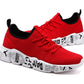 Mens Sport Sneakers Casual Fashion New Light Breathable Red Mesh High Quality Comfortable Running Shoes Men Casual Breathable Walking Sport Athletic Sneakers Gym Tennis Slip On Lightweight Mens Sneakers