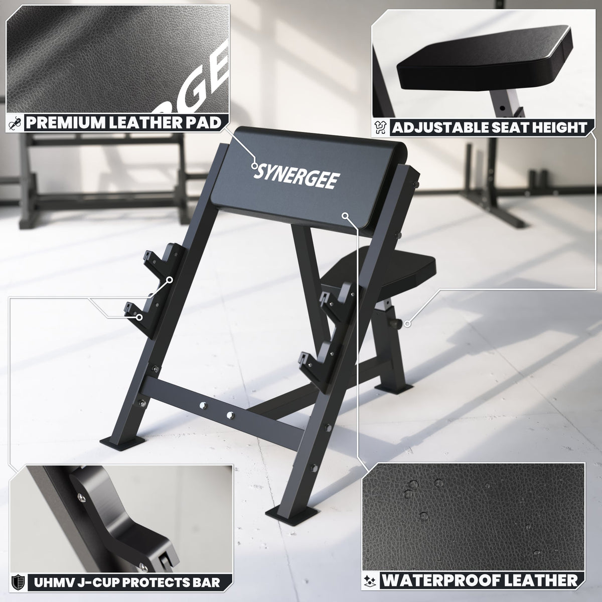 Synergee Preacher Curl Bench
