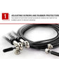 Professional 3 in 1 Skipping Rope Speed Jump Rope For Fitness Skip Workout Training Tangle Free Skipping Rope Adjustable Length Outdoor Jumping Ropes With Carrying Bag Spare Cable