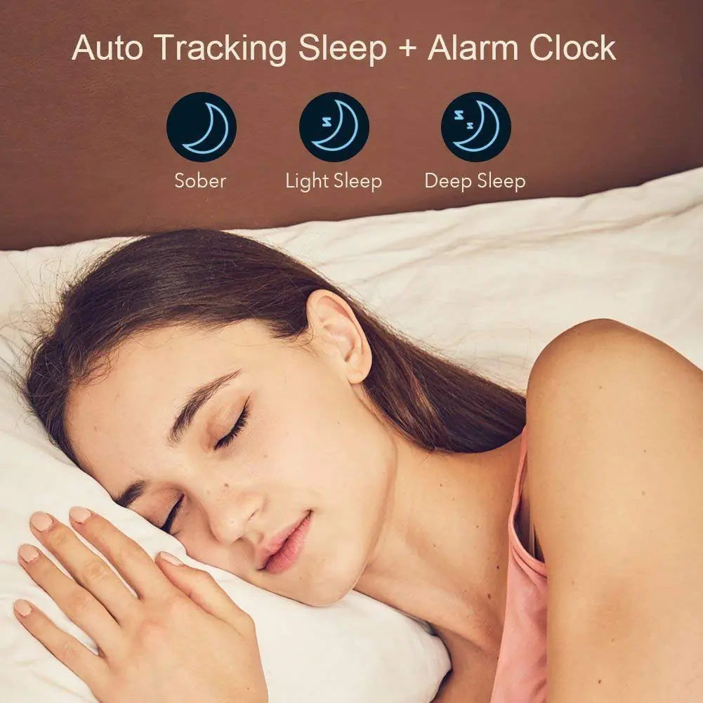 Slim Activity Tracker Smart Watch with Free Extra Band Included