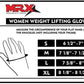 MRX Women's Weight Lifting Gloves with Padded Palm for Gym and Cycling Workouts