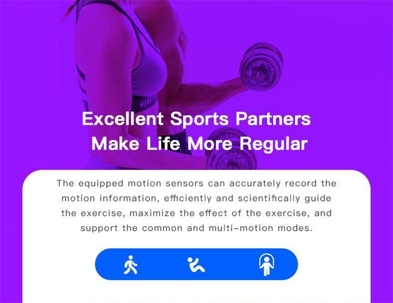 Waterproof Smart Watch Fitness Tracker with Heart Rate and Step Counter