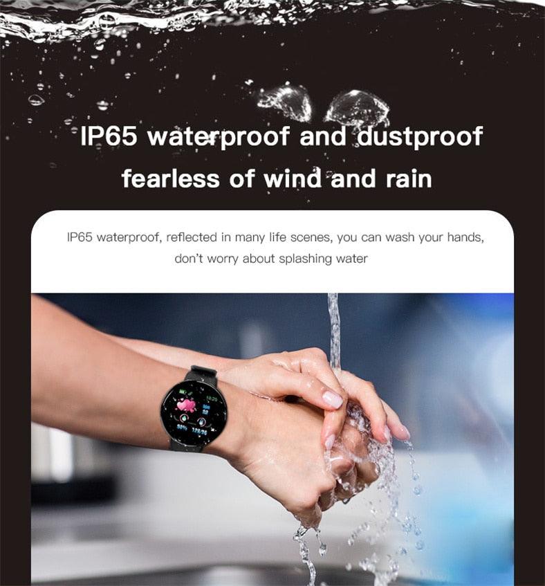 Waterproof Smart Watch Fitness Tracker with Heart Rate and Step Counter