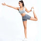 White Mesh Yoga Suit Activewear Set